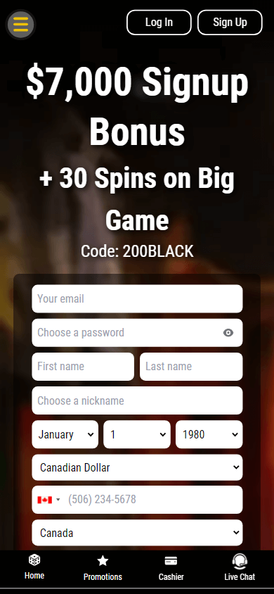 Black Lotus Casino Mobile screenshot